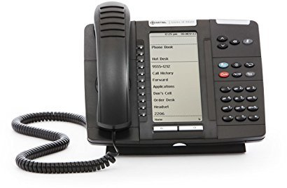 Mitel MiVOICE 5320E Wired handset Black - IP phones (160 x 320 pixels, Black)(Refurbished)