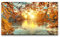 Paul Sinus Art Bilder XXL schöne Bunte Bäume 120x70cm Wandbild auf Leinwand