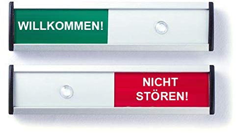 Posta Türschild - WILLKOMMEN - Nicht STÖREN - 125x30mm