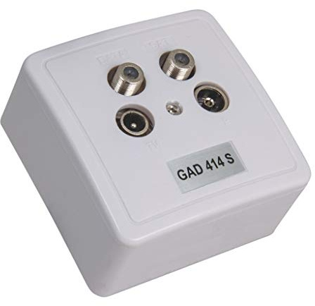 TRIAX GAD 414 S Antennendose 4-Loch Multimedia-Modemdose