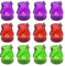 volila Hanging Tealight Holders - 12 Pack Coloured Candle Holders Glass Perfect for Indoor and Outdoor Ambiance - Aesthetic Glass Tea Light Candle Holders for Stylish Hanging Decorations