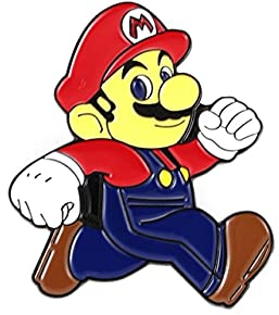 Super Klempner Mario Emaille Pin Anime Elektronische Spiele Badge Button Pin Denim PU Mantel Punk Brosche Geschenk