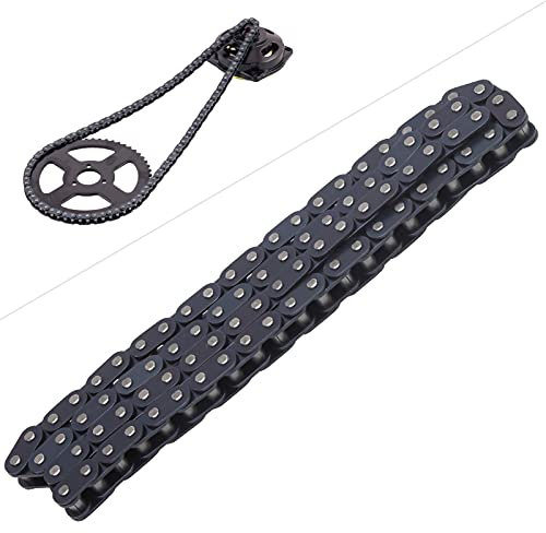 SUCIE Remplacement de la chaîne Pocket Bikes, chaîne T8F résistante à l'usure pour Mini Dirt Bike Quad ATV pour 47cc 49cc Minimoto Pocket Bikes