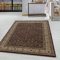 HomebyHome Vintage Orientalischer Teppich 120 x 170 cm - Kurzflor Orient Rot für Wohnzimmer, Esszimmer, Flur und Schlafzimmer - Klassisch Mit Oeko-TEX