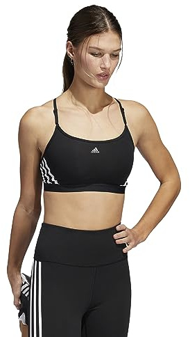 Adidas HC7862 TRN LS 3S B Sports Bra Women's Black/White SAC