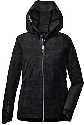 killtec Damen 2 1/2 - Lagen Funktionsjacke mit Kapuze KOS 22 WMN JCKT, schwarz, 36, 38284-000
