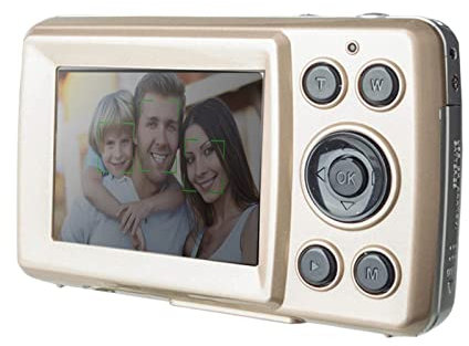HD Mini Digital Camera, Compact Camera for Teenagers 2.4-inch Prefect Pocket Video Tool, 16MP 720P 30FPS 4X-Zoom Excellent Image Quality Capture Camera Camcorder(Gold)