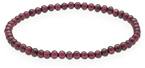Lebensquelle Plus Mini Kugelarmband | Hochwertiges Edelsteinarmband (Granat)
