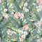 Arthouse Tropische Blumen-Tapete Blumen Blätter – Blau/Grün/Multi 924905