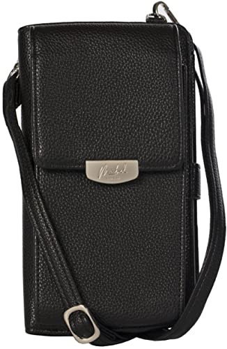 Mabel London Candice Crossbody Phone Bag - PU Leder Kleine Umhängetasche Damen mit Separater Handytasche, Verstellbarem Gurt, RFID-Blockierung und Kartenfächern - Stilvolle Handy Brieftasche für