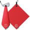 GHOST GOLF Magnetisches Golf-Handtuch, Rot