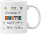 Plumfoolery My Favourite Auntie Gave me This Mug, Gift for Niece Nephew (White)