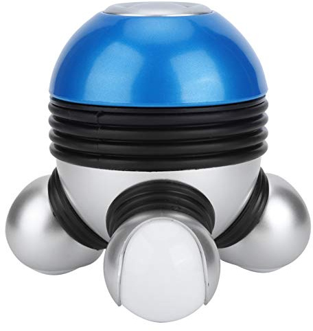 Topyond Mini-Handmassagegerät, Körper-Tiefengewebe-Vibrationsmassagegerät Mit LED-Licht, Persönliches Massagegerät, Vibrations-Handvibrator Für Muskeln(Blau)