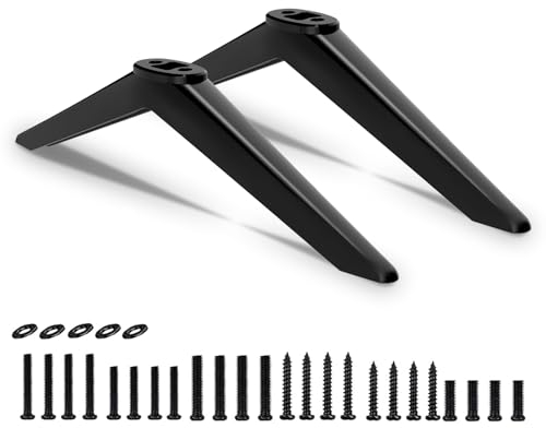 Motiexic TV Legs for Toshiba TV Stand Base Replacement, Only for Toshiba 32L310U19 32L310U20 43LF421U19 50L420U, for 32 43 50 Toshiba TV Legs with Screws Set, Easy to Install