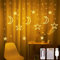 Arespark Sterne Mond Lichterkette, 3,5M LED Ramadan Licht, Lichtervorhang Batteriebetriebe/USB, 8 Modi Vorhanglicht Ideal für Hochzeit Party Fenster Balkon, Ramadan Dekoration