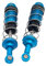 harayaa 2X 1:16 hydraulische vordere und hintere Stoßdämpfer Ersatzteile Aluminium RC Dämpfer Zubehör für 16101 16106 RC Car DIY, Blau