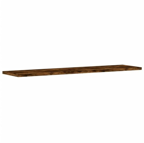 vidaXL Wall Shelves 4 pcs Smoked Oak 80x20x1,5 cm Engineered Wood