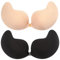 Soutien - gorge collant Push Up, soutien - gorge sans dos, soutien - gorge invisible, réutilisable invisible silicone sans dos soutien - gorge auto - adhésif pro - peau, Black+Beige, F