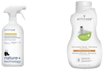 ATTITUDE All Purpose Cleaner, EWG Verified Multi-Surface Products, Vegan & Floor Surface Cleaner for Tile and Wood, EWG Verified, Streak-Free, Vegan and Cruelty-free Household Cleaning Products