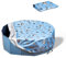 FuzzFables Foldable Dog Pet Small Swimming Pool Cover (Not Include Pool), Fit 48 Dog Bath Pool, Summer Outdoor Washable Waterproof Dust protection Swimming Pool Cover 48 x 12