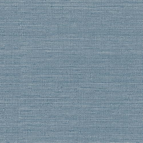 Aitakatta Blue Faux Grasscloth Textured Wallpaper, Self-Adhesive Linen Fabric Textured Removable Wallpaper, Peel and Stick Contact Paper for Home Decoration, Cabinet Bedroom(A00083D-3)