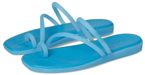 Crocs Women Sandal, Miami Frosted Toe Loop, Tinted Glass, 5 UK Women