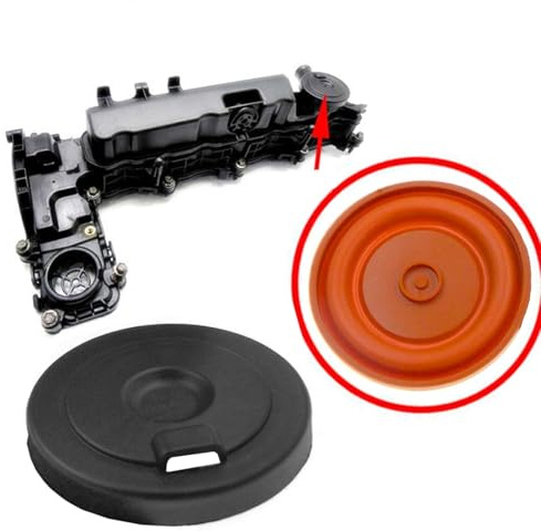 ZEMNLO 9806147980 Neues PCV-Ventildeckel-Reparaturset, Ventilkappe mit Membran, for Citroen, for Peugeot, 2.0 HDI und, for Ford, 2.0 TDCI 2269606 1860576 Abdeckkappe für PCV-Ventil(1 PCS)