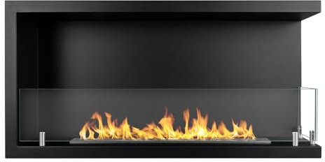 Divina Fire Camino a bioetanolo da Incasso ad Angolo biocamino angolare 90x45 SUTRI 90 DX