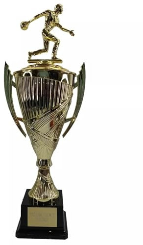 County Engraving Personalised Large Male Bowls Skittles Gold Presentation Cup Award Trophy Engraved- Enter Your Own Custom Text