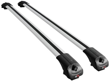 ipqi Kompatibel mit Nissan Navara 3 (D40) 2005-2014 ACE-1 Relingträger Dachträger Auto Gepäckträger Grau Aluminium 2 Stangen