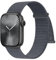 Ynitec Nylon Cinturino Sport Compatibile con Cinturino Apple Watch 46mm 44mm 45mm 42mm 49mm, Cinturino Intrecciato Morbido e Traspirante per iWatch Series 10 9 8 7 6 5 4 3 2 1 SE Ultra, Blu Grigio