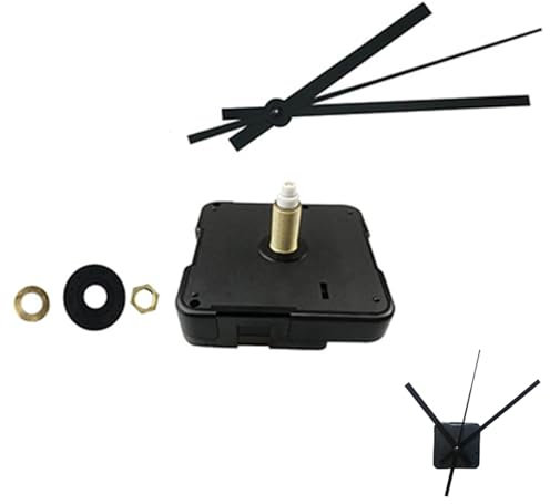 Votvlog Mouvement Mécanisme Horloges, Kit de Mécanisme d'Horloge Quartz, Horloge à Quartz Mouvement pour Remplacement, Mouvement Mécanisme d’Horloge Silencieux 3 Aiguilles Balayage Pendule Électrique