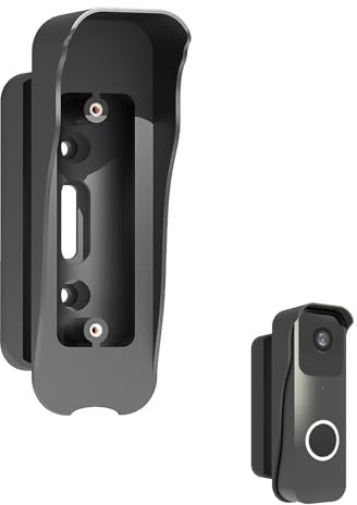 Aiyraa Blink Türklingelhalterung, Verstellbare Blink Doorbell Halterung, Maximaler Drehwinkel 110 Grad, Selbstklebende Halterung, Bohrfreie Montage, für Security Zubehör, Anti-Diebstahl, wasserdichte