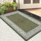 Rugs Inn Greeky Door Mat – Heavy Duty Washable Non Slip Mat for Kitchen Front Door Entrance Bedroom Living Room Floor Mat (Green Cream, 50 X 80 cm)