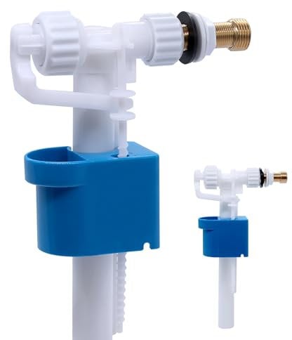 WYYFXY Spülkasten Füllventil Universal G3/8 und G1/2 Messing Anschluß Spülkasten Ersatzteile - Einstellbare Wassermenge - Wassersparend - Geräuschlos