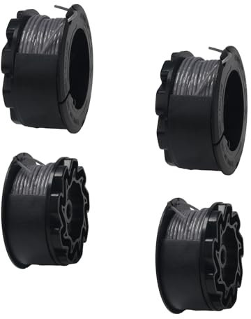 KJLEEN 4 Pack F016800570 Trimmer Spool Replacement for Bosch Universal GrassCut 18 Universal GrassCut 18-26 18-260 Grass Trimmer Wire, Ø 1.6mm x 6 Meter Length Strimmer Spool Line