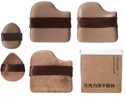 Makeup Sponge Set, Beauty Blending Sponges, 0.15in Soft Latex-, Foundation Powder Applicators, Coverage, Portable Reusable for Liquid, Cream