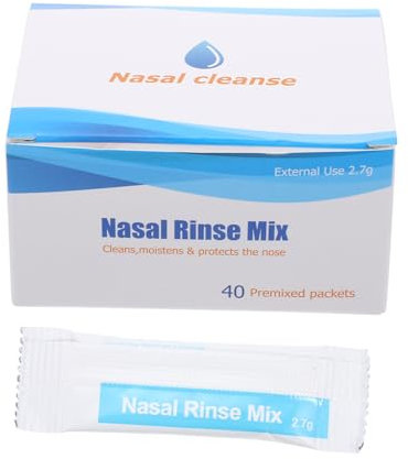 Holibanna 40packungen Nasenspül- Für Effektive Nasenreinigung Schnelle Lösung Für Erwachsenen Nasenbeschwerden Hochwertige Schnell Lösliche Salzlösung