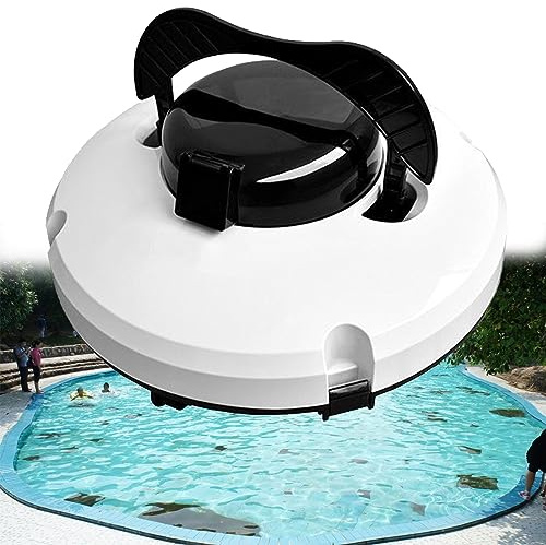 IYUESQ Pulitore Automatico per Piscine Senza Fili, Funziona Sia su Piscine Fuori Terra Che interrate, autonomia di 120 Minuti per Una Pulizia a Mani libere.