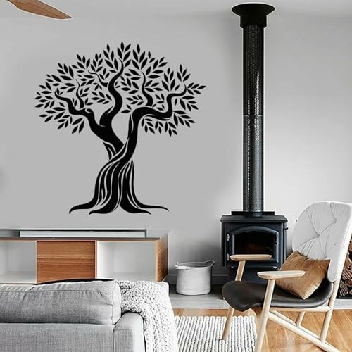 KGXUEDAO Olive Tree Nature Leaves Branches Vinyl Wall Decal for Home Bedroom Living Room Decoration Design Wall Art Sticker
