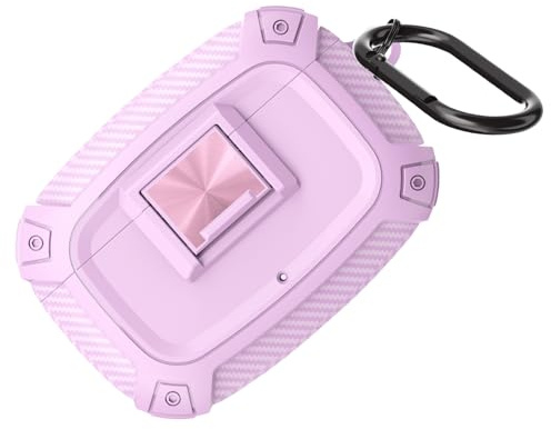 HUANGING Stoßfeste Schutzhülle für Studio Buds/+ Earbuds Shell Guard mit sicheren Designs und Karabiner-Schlüsselanhänger