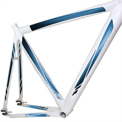 Decalart Kit 10 adesivi Telaio Mtb Effetto Carbonio Carbon Effect Mountain bike Bici da Passeggio Strada Corsa Univerale adesivi laminati copri graffi L313 (Modello F)