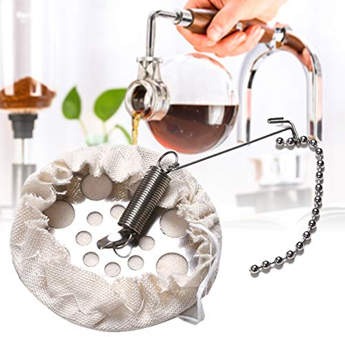 Lot de 10 10,5cm Remplacement de Tissu de Filtre de Café de Coton Réutilisable de Cuisine à la Maison pour Différentes Cafetières de pot de Siphon