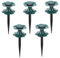 ZCFGUOI Petal Shaped Garden Hose Guide Spike, Green Spin Top Organizer for Easy Hose Transport and Storage, Lawn Hose Support for Plant Protection Garden Yard