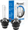 Hysami D2S Xenon-HID-Scheinwerferlampen, 6000K, Blau, Weiß, 35 W, Kfz-Beleuchtung, 85122 Fern-/Abblendlicht, UV-freie Xenon-Ersatzlampen, 2 Packungen