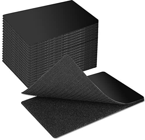 Art3d 20 Sets Hook and Loop Tape Sticky Back, 2 in.x 4 in. Double-Sided Tape Adhesive Strip Heavy Duty