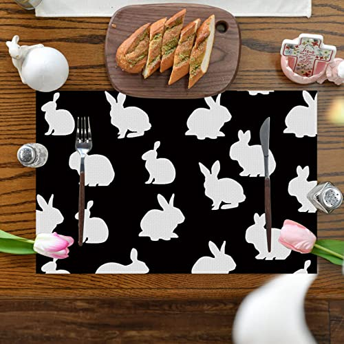 Osterdeko Platzset Tischset Ostern Küche Tisch Dekoration Ostern Tischsets Platzsets Esszimmer Küche Tischdekorations Ostern Tischset Tisch Platzdeckchen for Zuhause, Restaurant, (C, One Size)