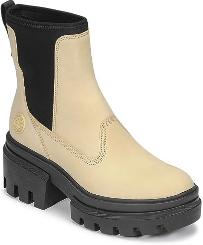 Timberland Everleigh Boot Chelsea - Stivaletti da donna, colore beige, beige., 39 EU