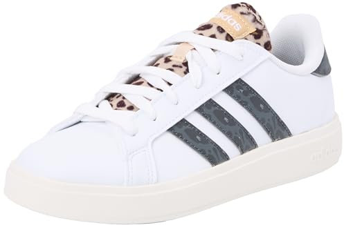 adidas Damen Grand Court Base 2.0 Shoes Schuhe, Cloud White/Carbon/Magic beige, 40 EU