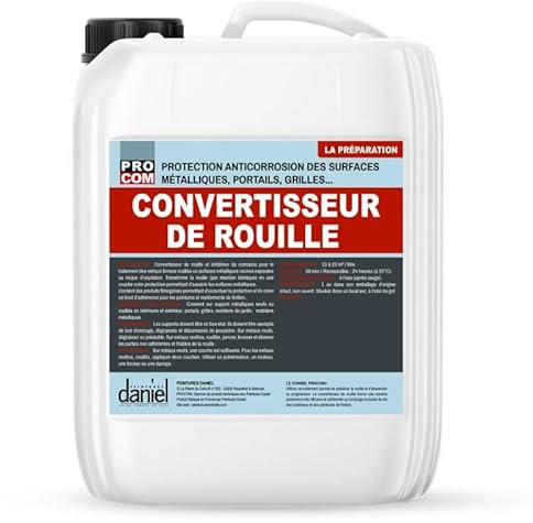 Convertitore di ruggine e inibitore della corrosione, trattamento antiruggine PROCOM 1 litro